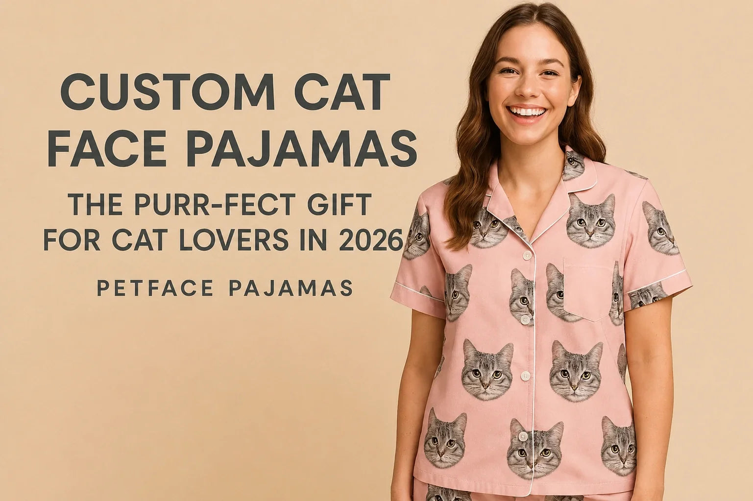Custom Cat Face Pajamas – The Purr-fect Gift for Cat Lovers in 2026 | PetFace Pajamas